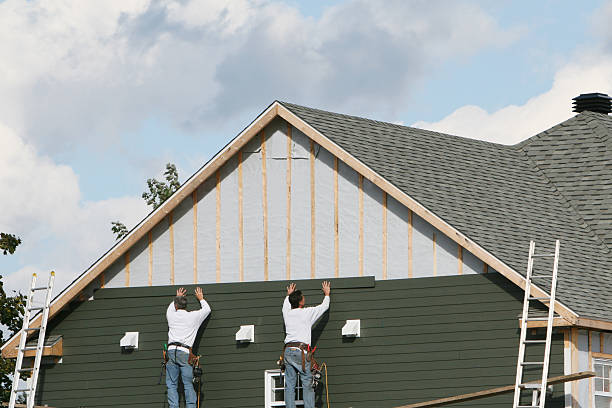 Professional Siding Installation technician working in Central City, KY